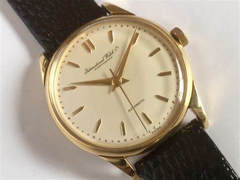 iwc gold watch|vintage iwc 18k gold watch.